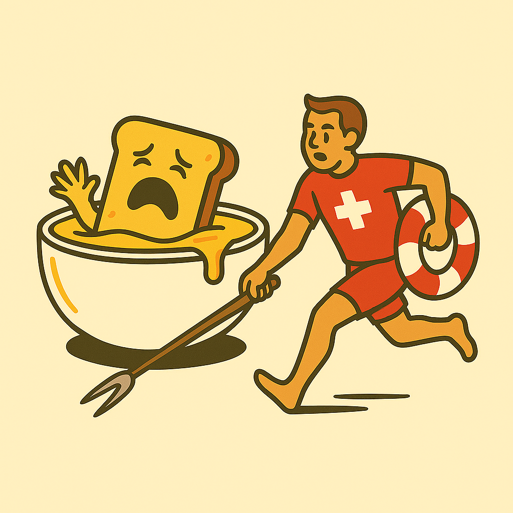Fondue life guard t shirt